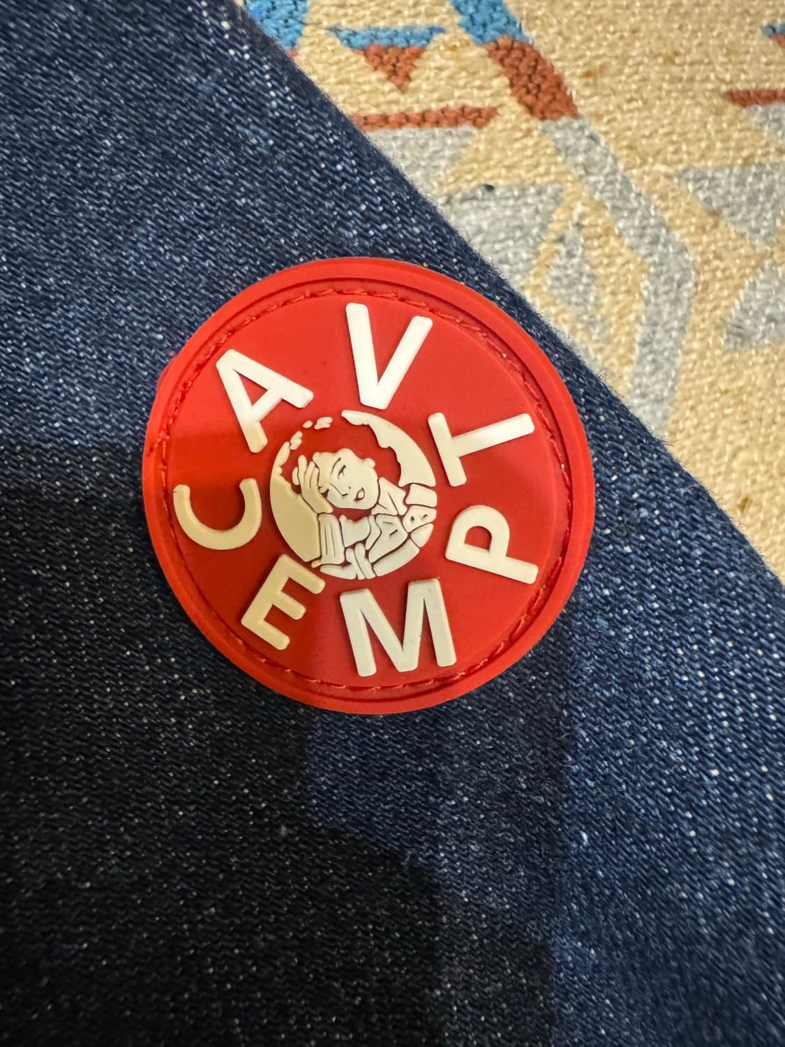 [L] 카브엠트 히든 버튼 데님 자켓 인디고 상품이미지3