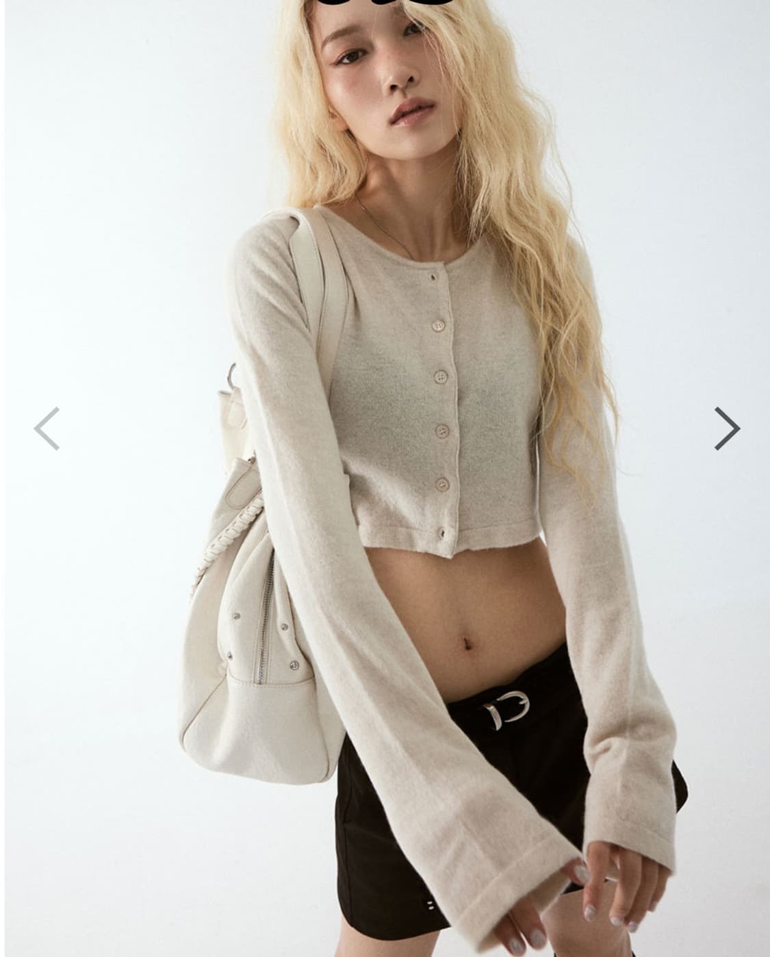 애즈온 리스 가디건 오트밀 상품이미지1