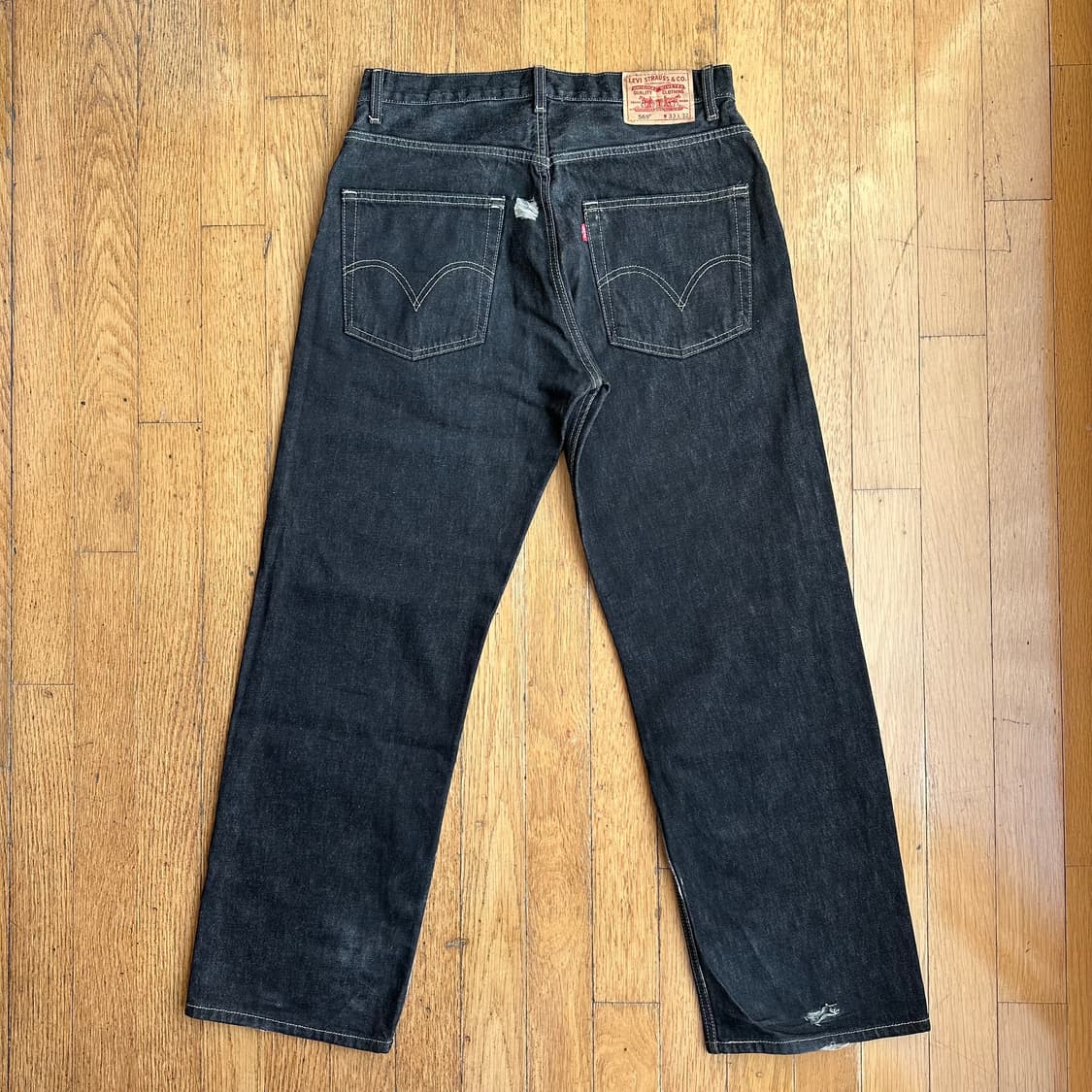 Levis 569 loose straight black jean 상품이미지3