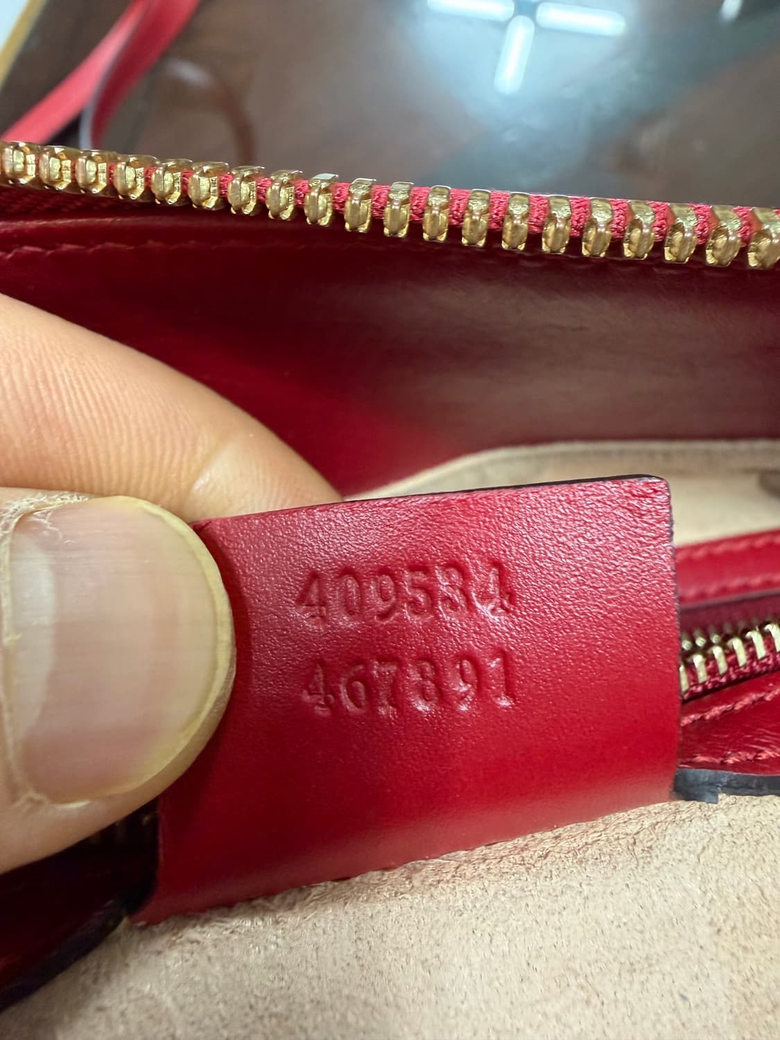 구찌 정품 시마 수프림 GG로고 가방 레드색상 백화점구매 단품 싸게팝니다 상품이미지8