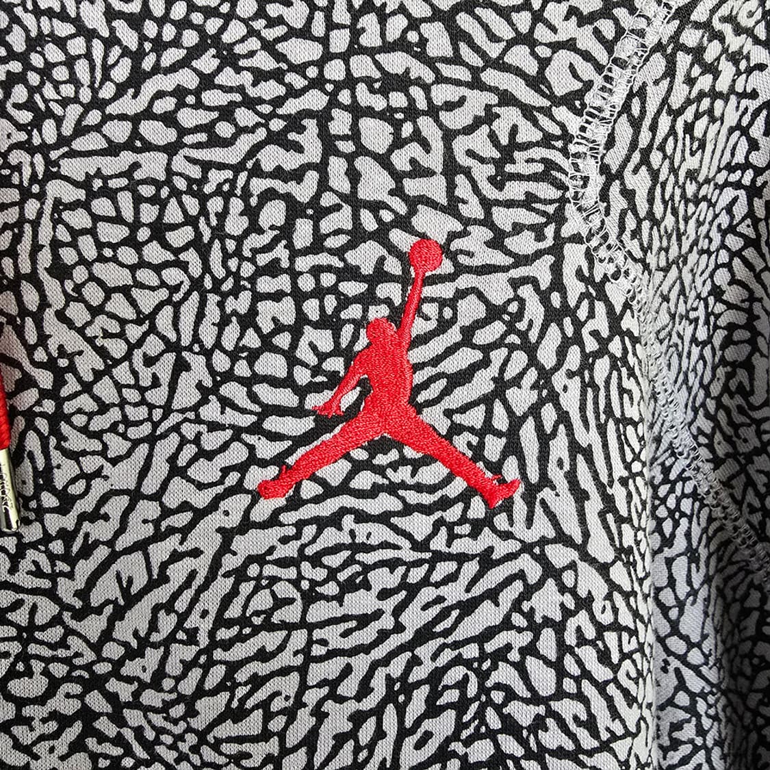 나이키 조던 에어 엘리펀트 코끼리 패턴 풀집 후드집업 S 상품이미지6