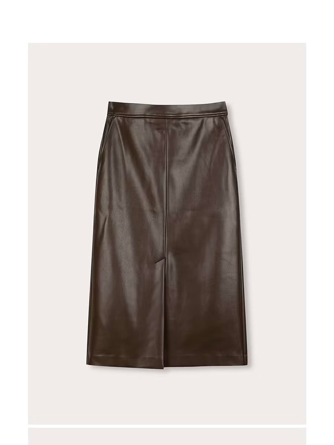 [쉬즈미스] 슬릿 레더 스커트 55 상품이미지2