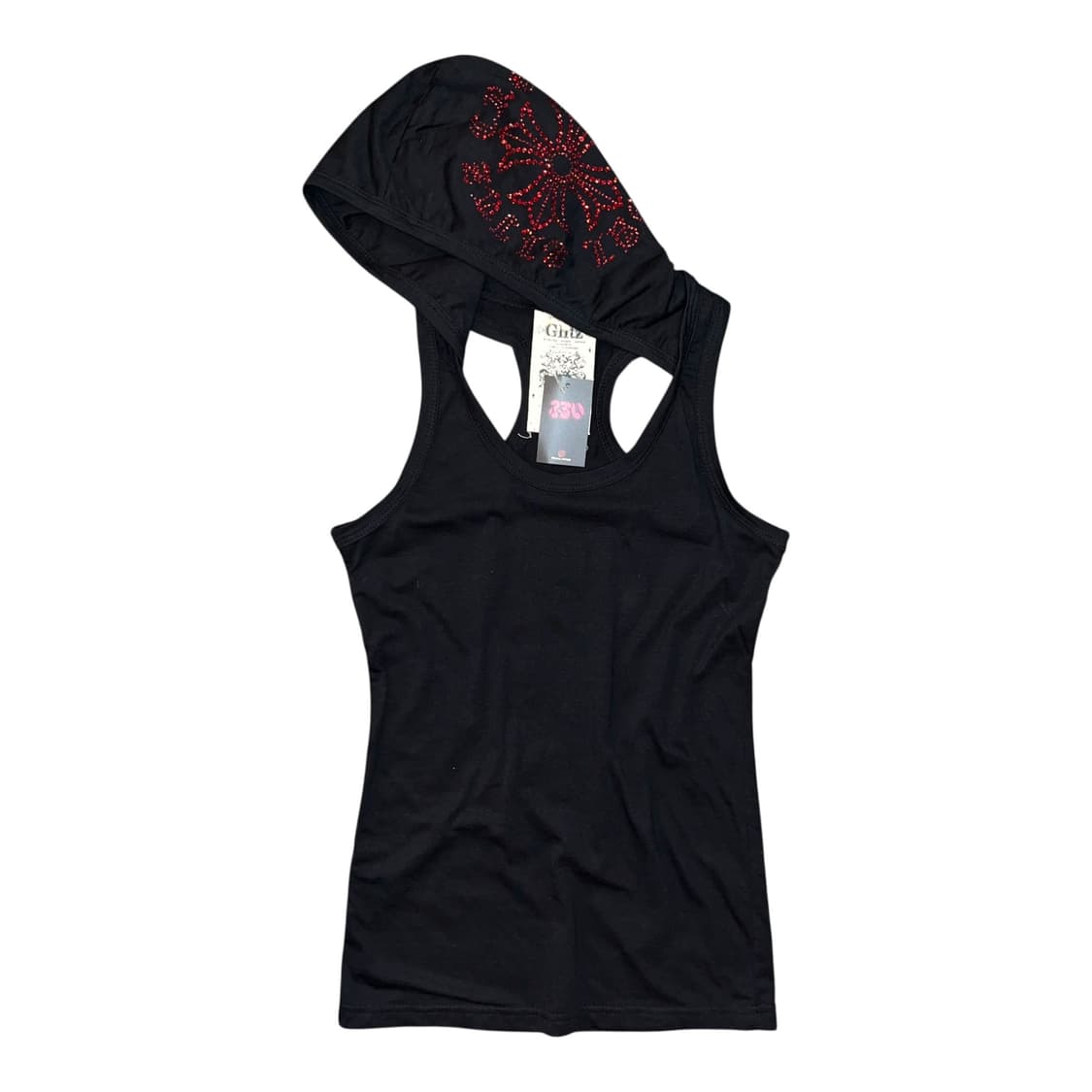 Glitz 글리츠 큐빅 후드 나시 펑크y2k갸루 상품이미지1