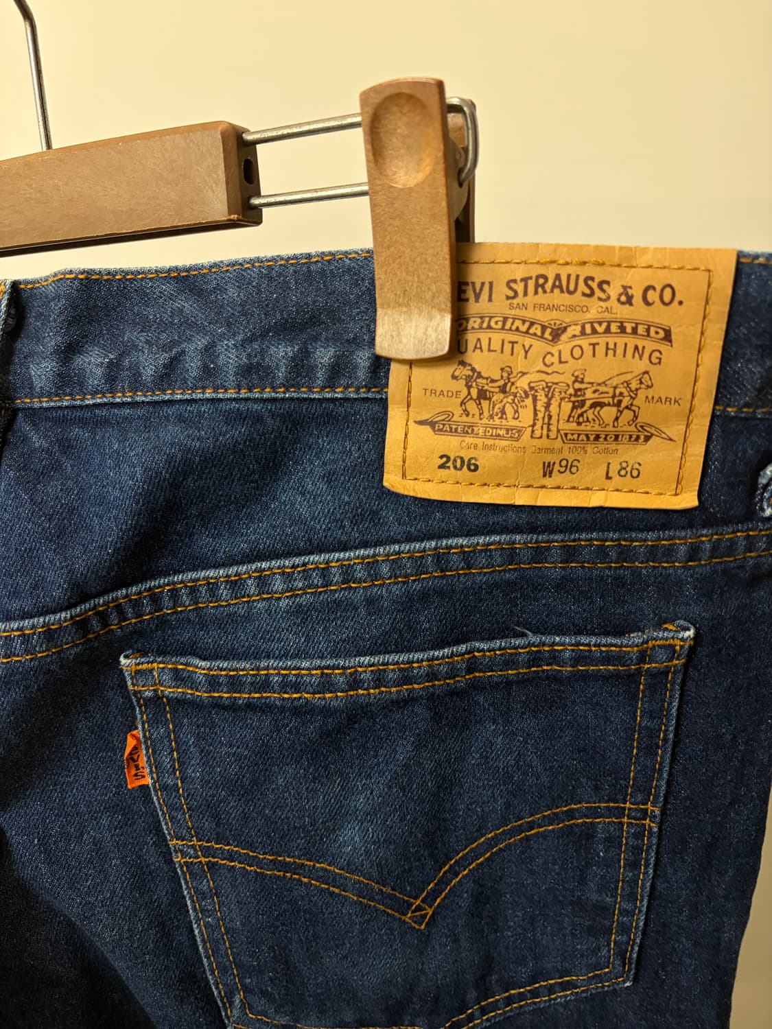 (36~) 00s 리바이스206 오렌지탭 데님팬츠 상품이미지4