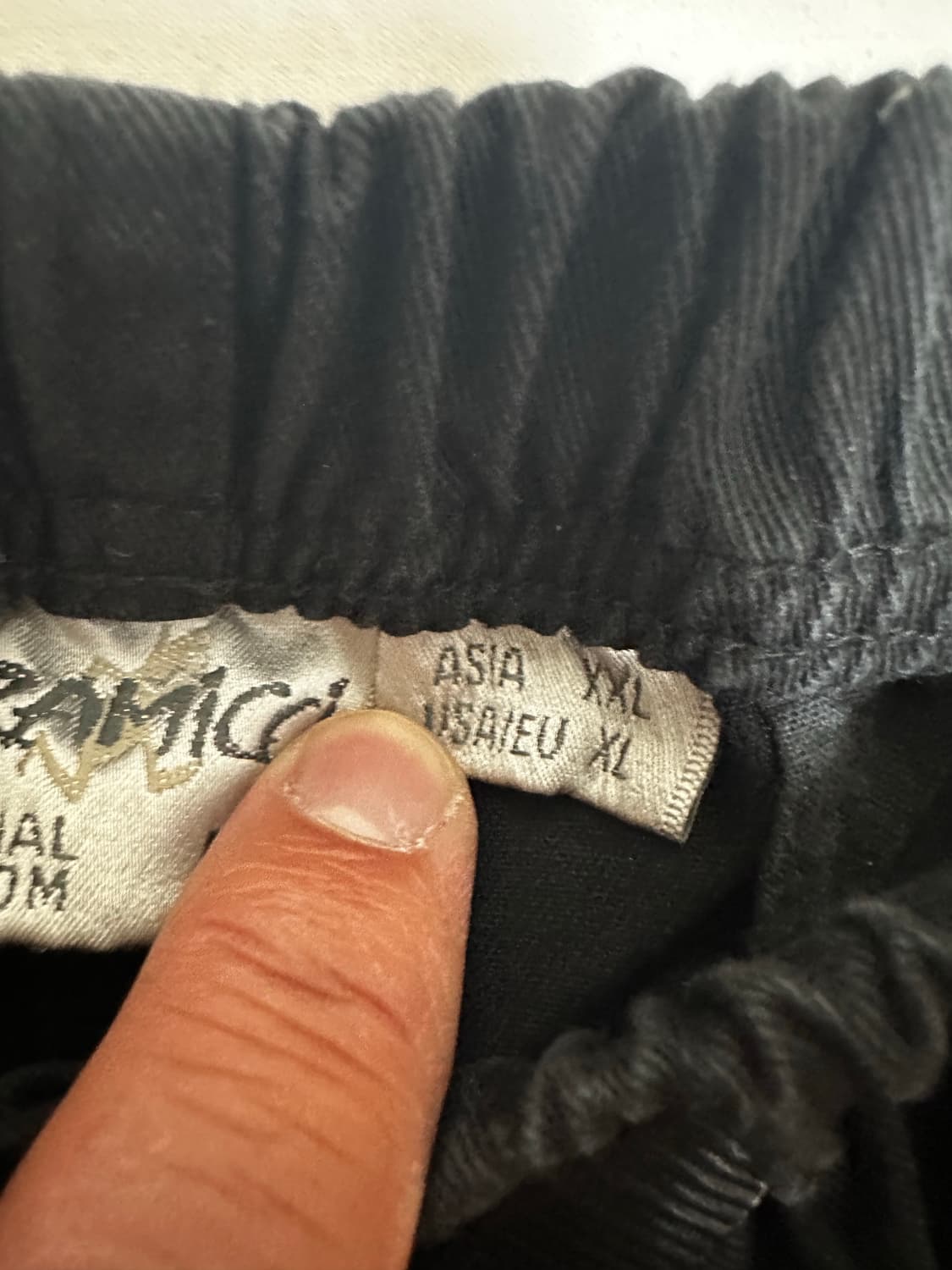 그라미치 루즈핏 치노 블랙 상품이미지3