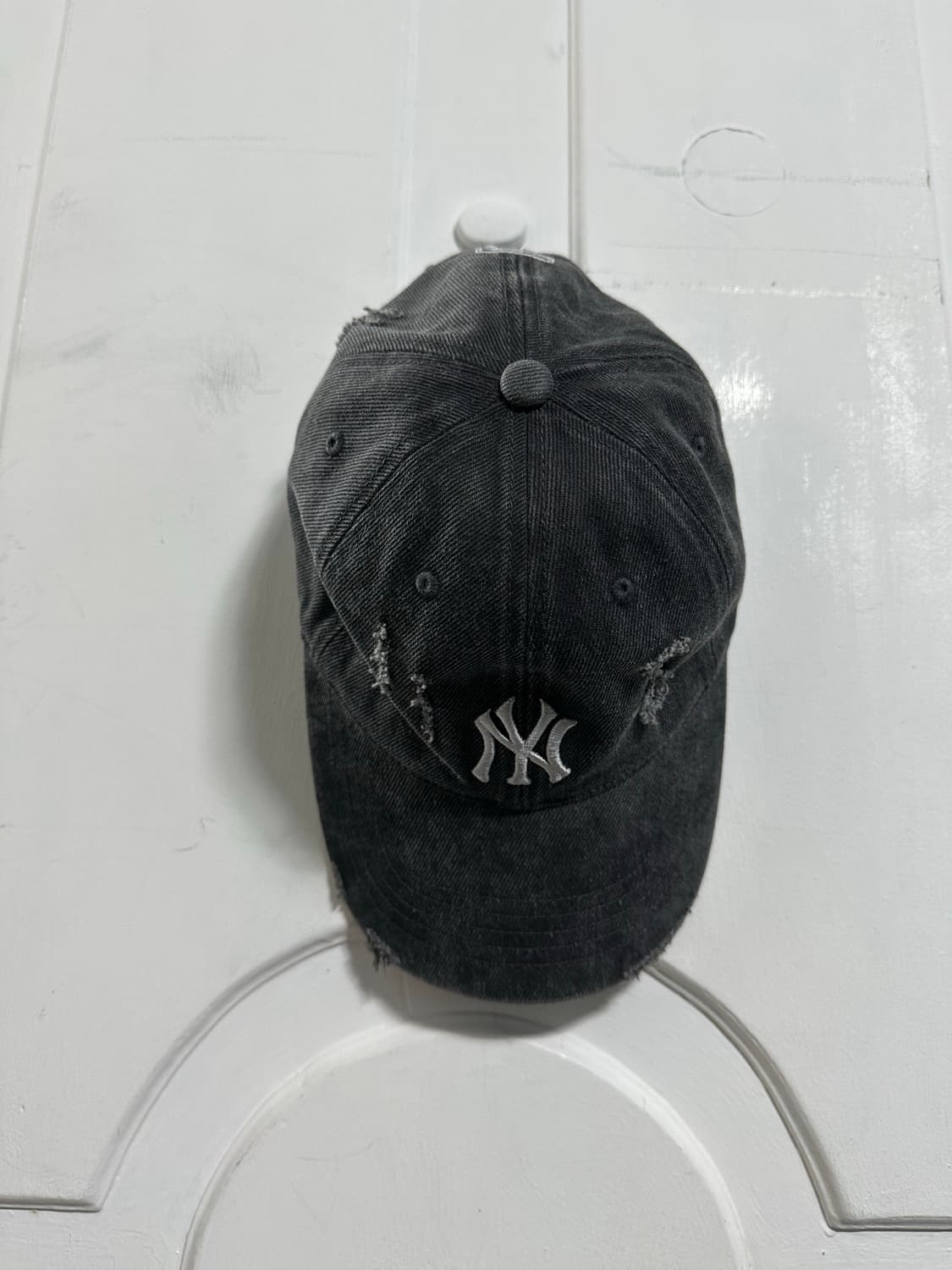MLB 데미지 워싱 언스트럭쳐 뉴욕양키즈 볼캡 상품이미지3