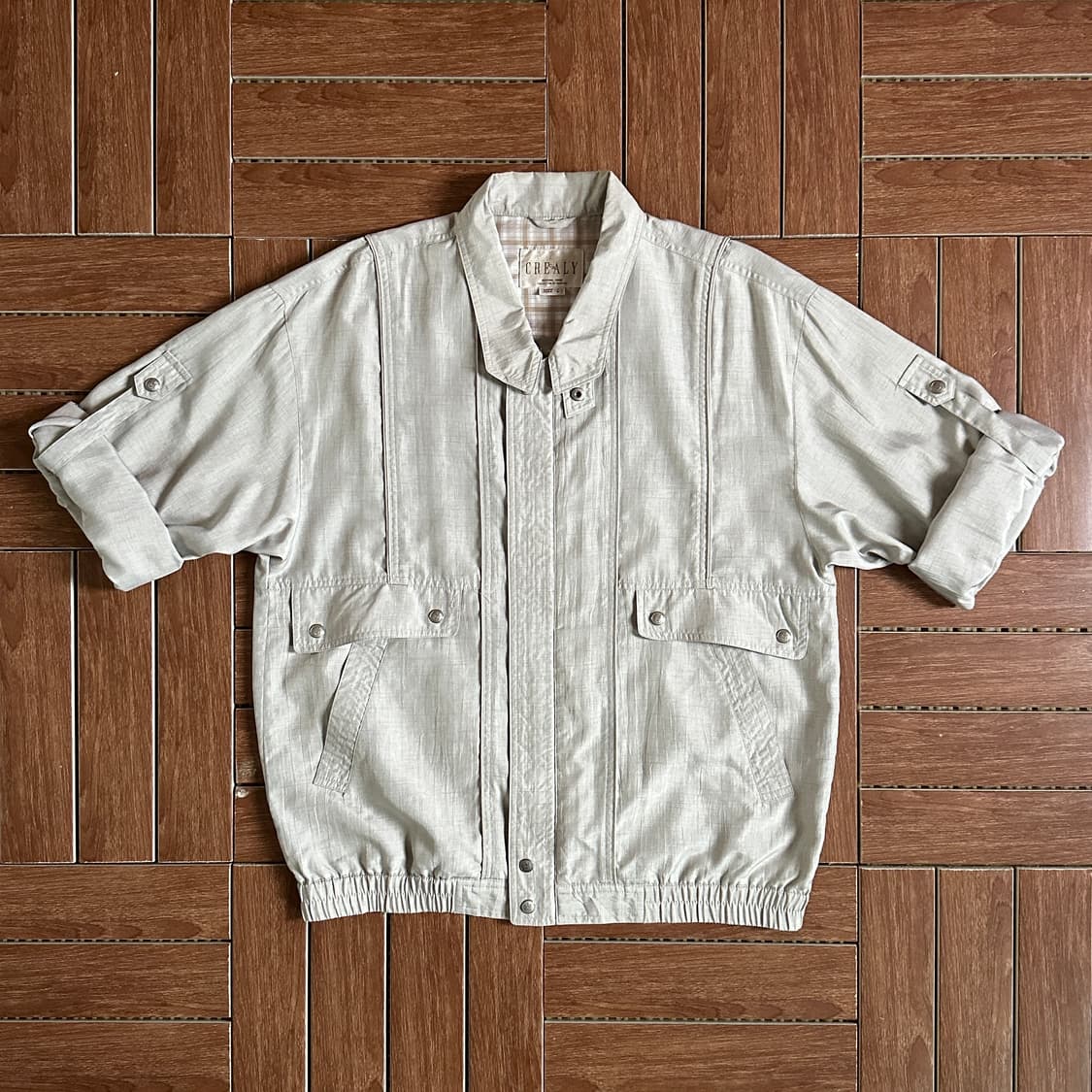 Crealy blouson bomber zip-up jacket 상품이미지3