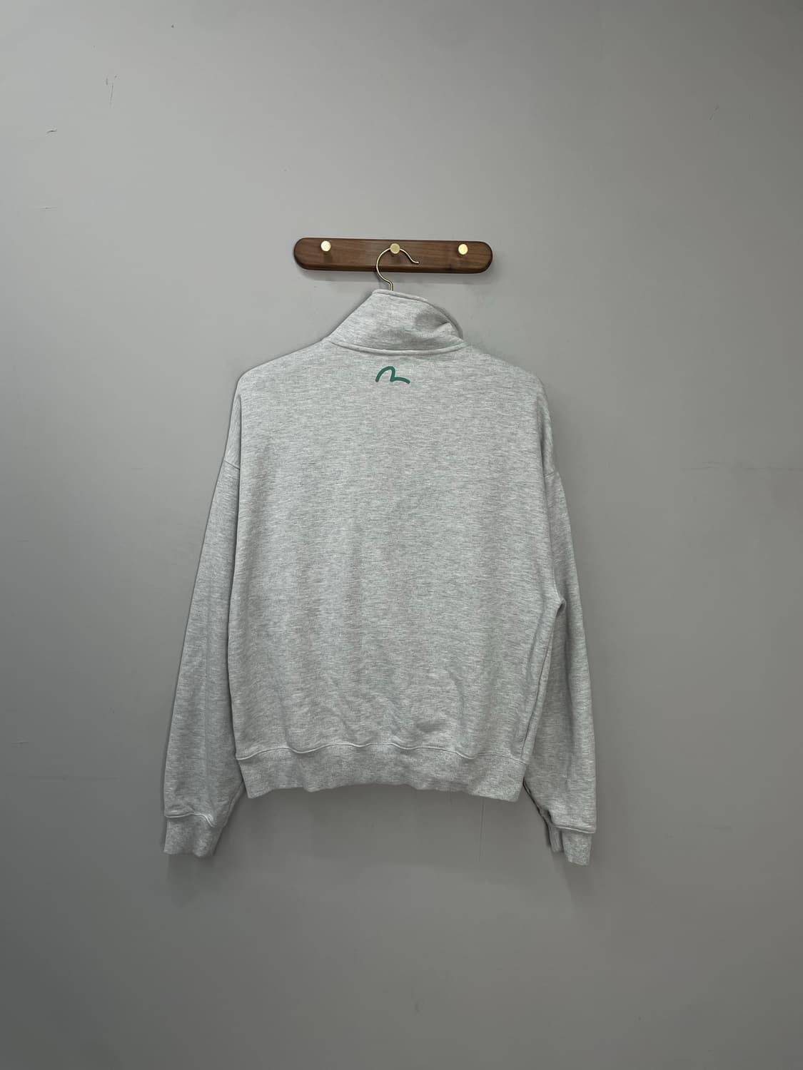 에비수 히든 영문 포켓 하프 집업 맨투맨 H1255 상품이미지4