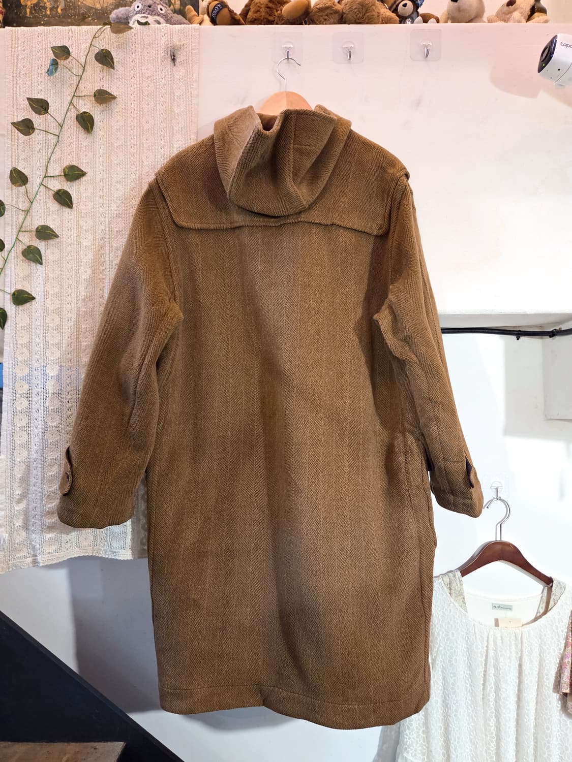 카멜 울 떡볶이 코트 상품이미지7