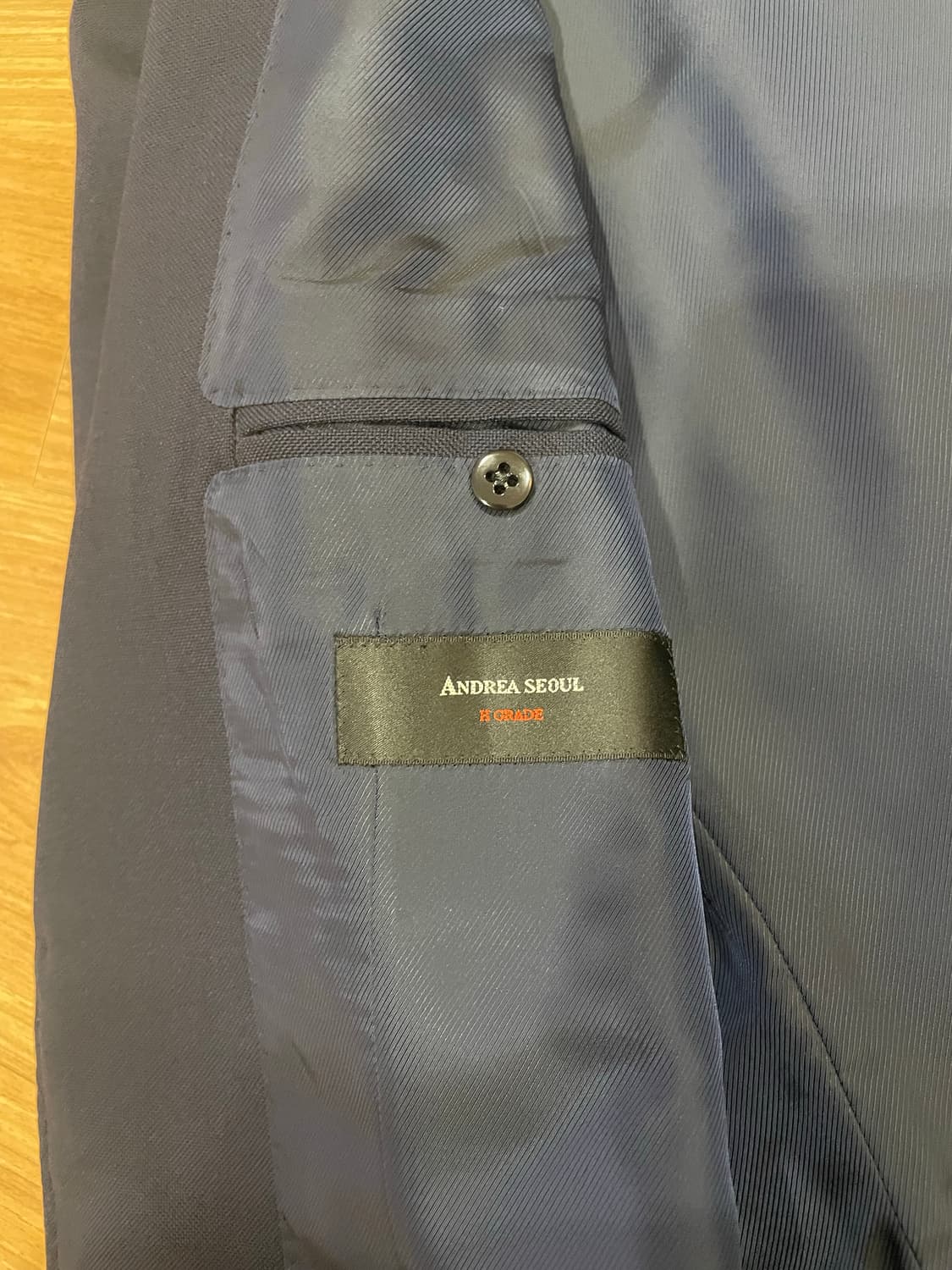 안드레아서울 링자켓 캄트위스트 수트, 다크 네이비 상품이미지7