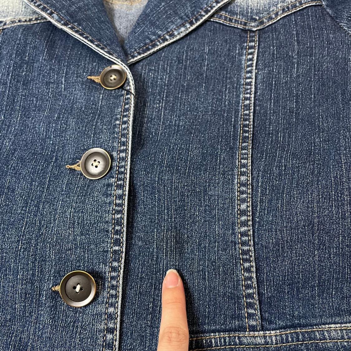 베티붑 중청 투포켓 데님 자켓 66 상품이미지7