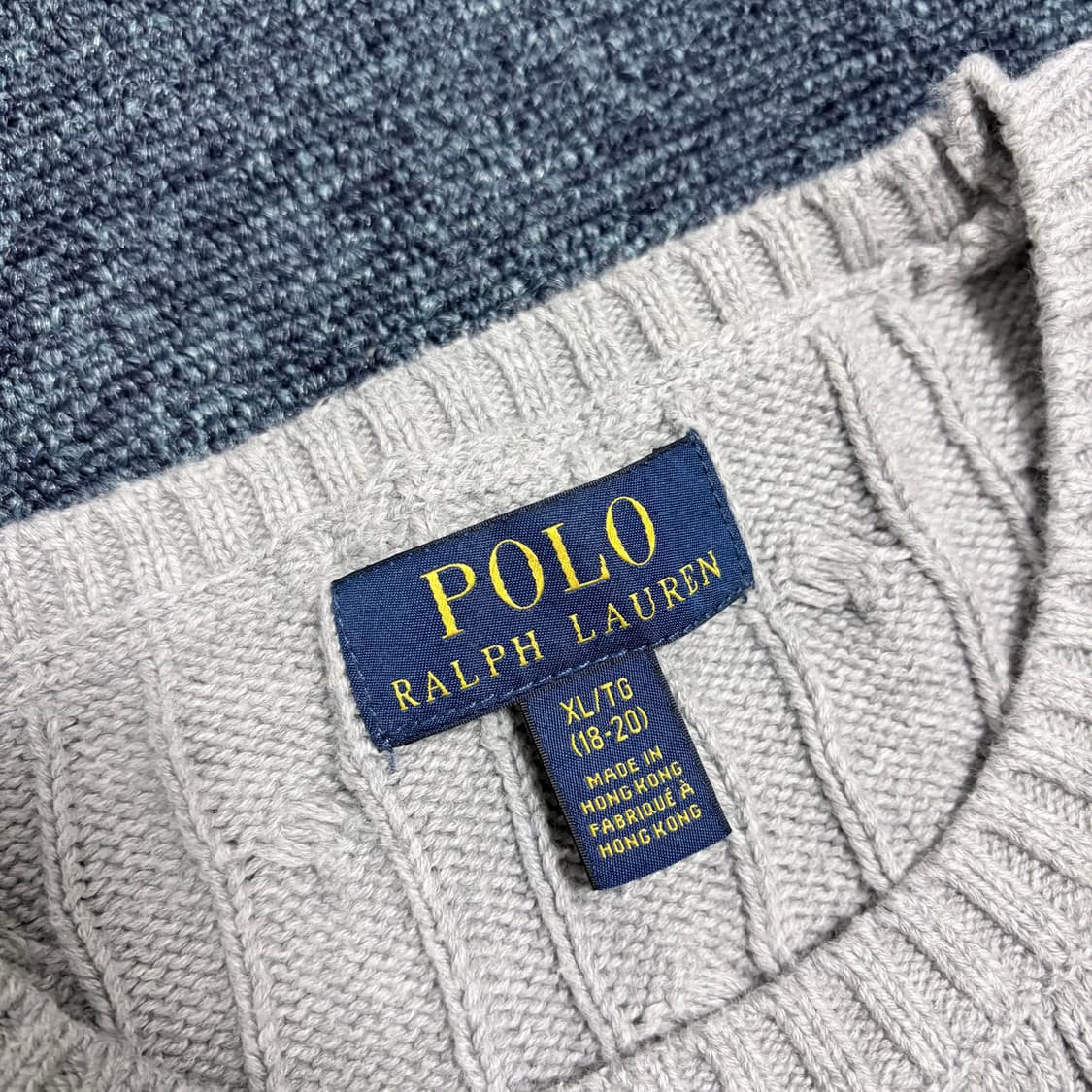 폴로 랄프로렌(18-20) 꽈배기 니트 상품이미지5