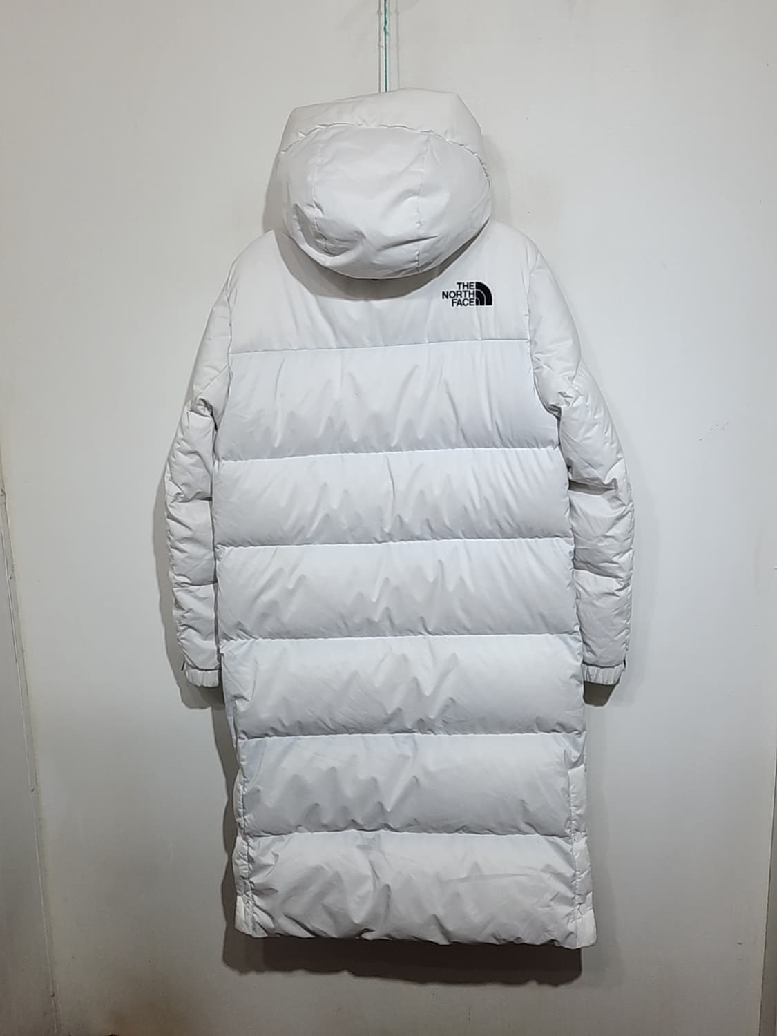 (M) 노스페이스 롱패딩 점퍼 화이트 오리털 후드 다운코트  상품이미지7