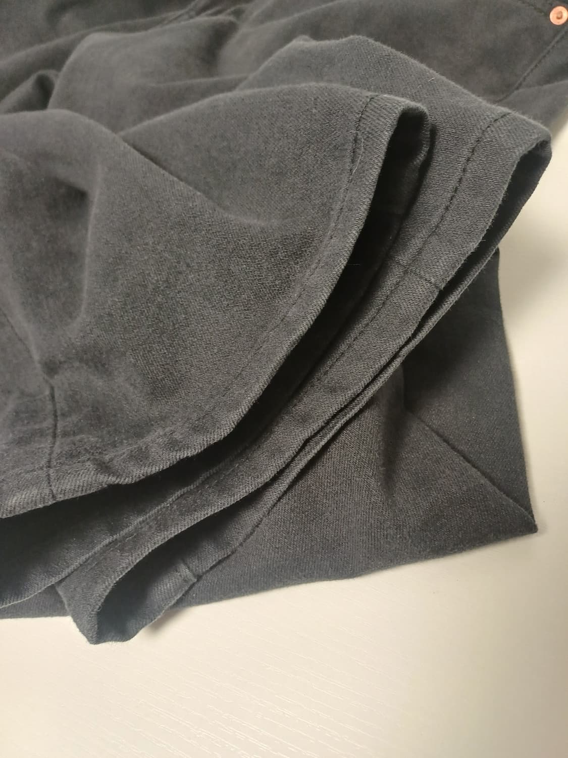 [W36] 리바이스 502 테이퍼드 블랙 스트레치 진 (상태 좋음) 상품이미지6