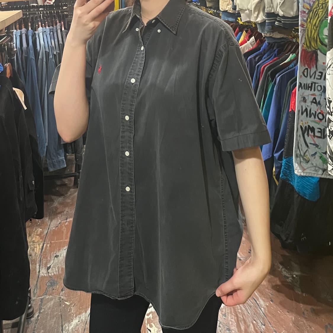 [HI] 폴로 반팔셔츠 블랙 상품이미지4