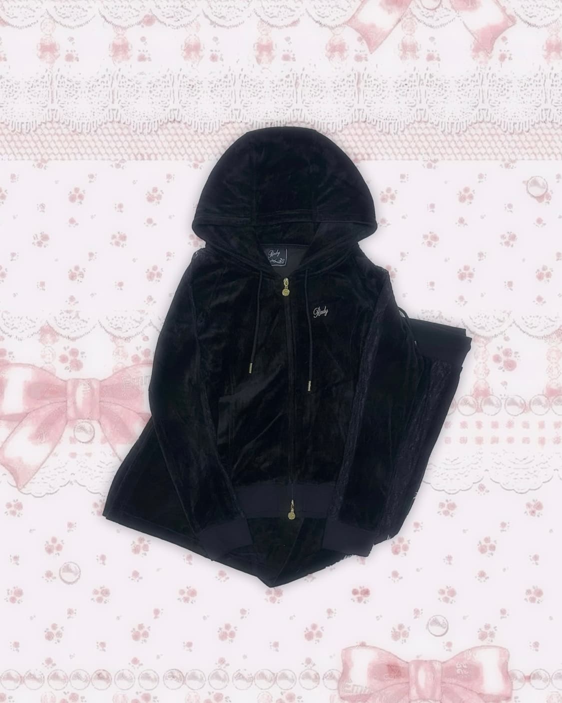 Velvet see-through setup 상품이미지1