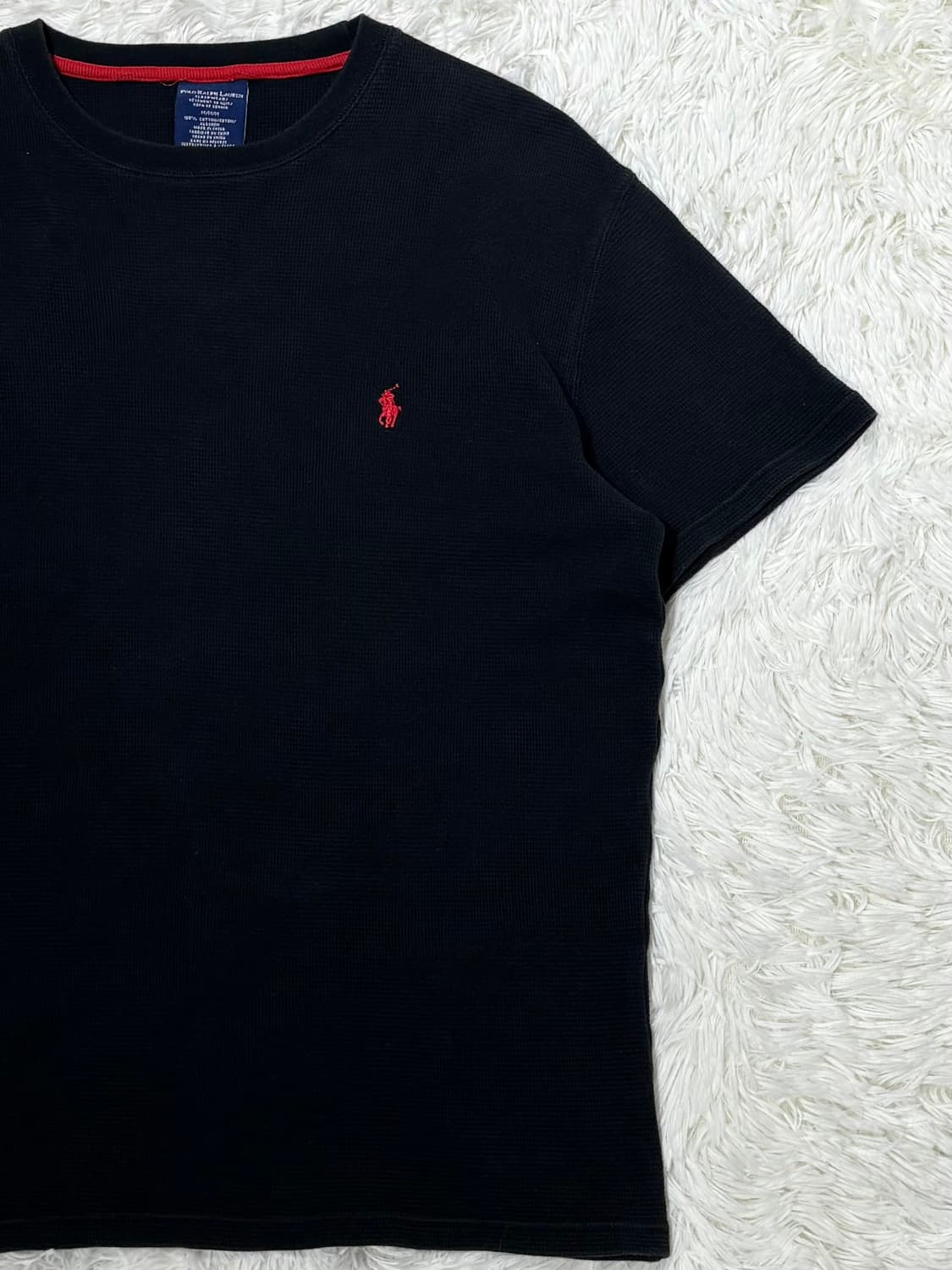 폴로랄프로렌 레드포니 블랙 와플 반팔 니트 상품이미지5