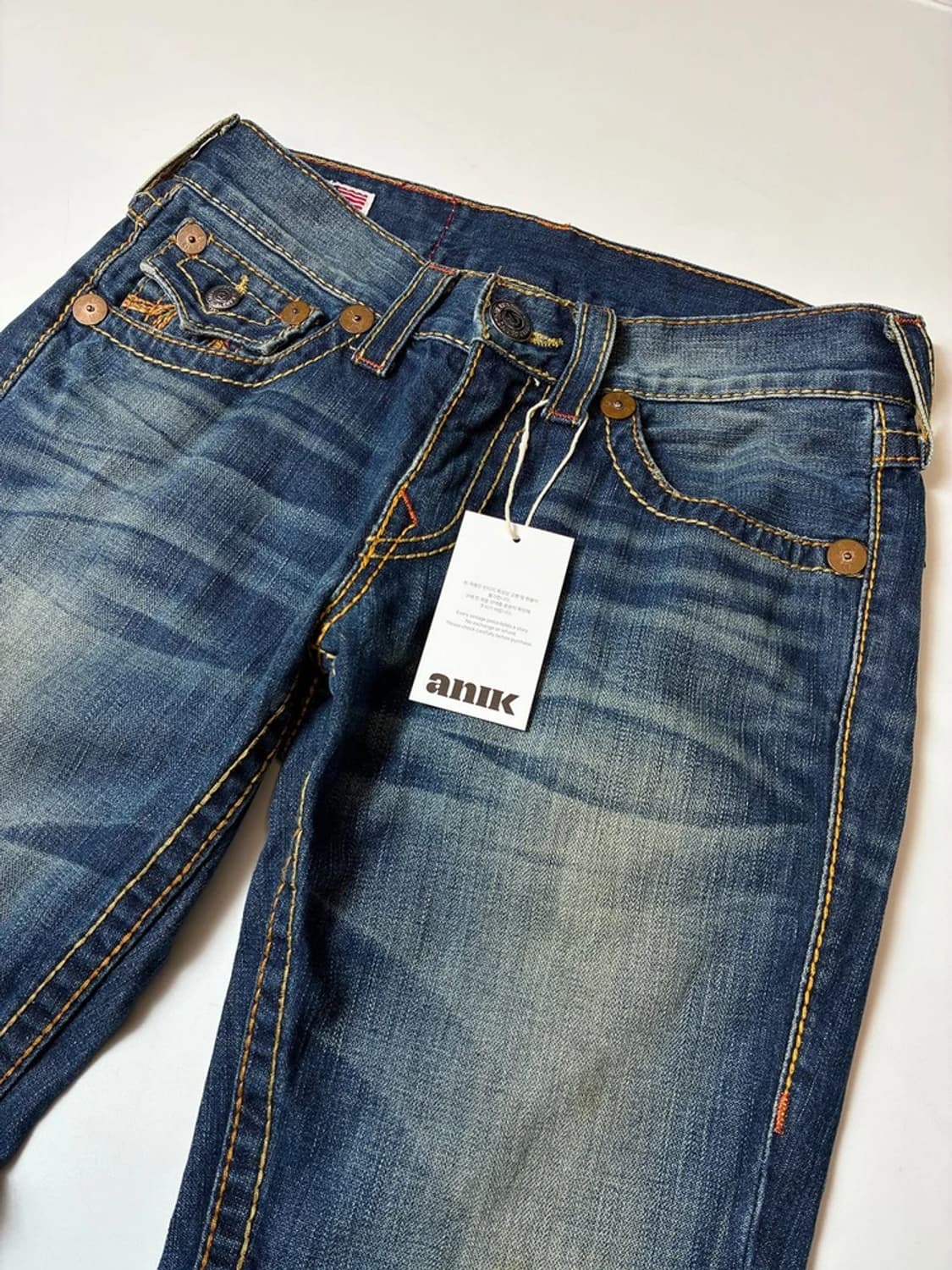 트루릴리젼 00's Y2K 스트레이트 데님 팬츠 PN8347 상품이미지2