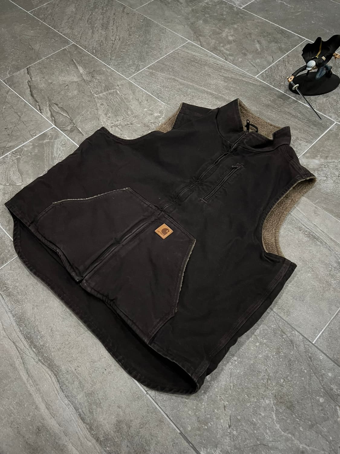 (XL)칼하트 셰르파 넥 조끼베스트 V33 DKB 다크브라운 상품이미지8