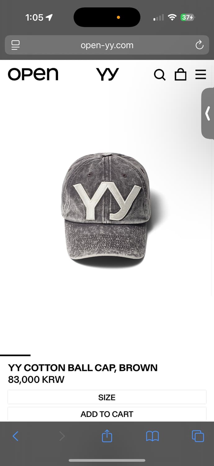 OPEN YY YY COTTON BALL CAP 상품이미지1