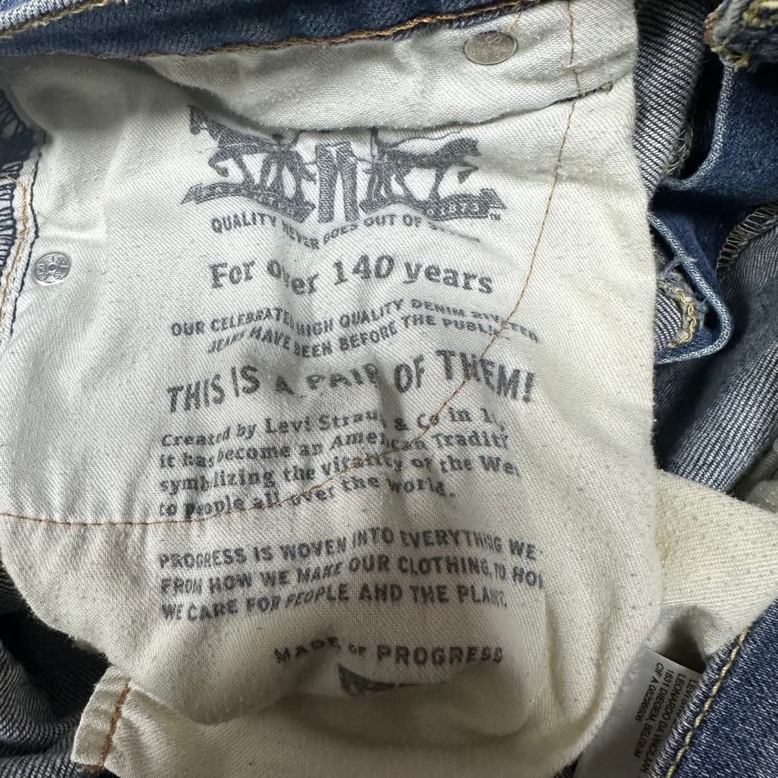 ✨ (바배) 리바이스 513 일자 데님 팬츠  상품이미지4