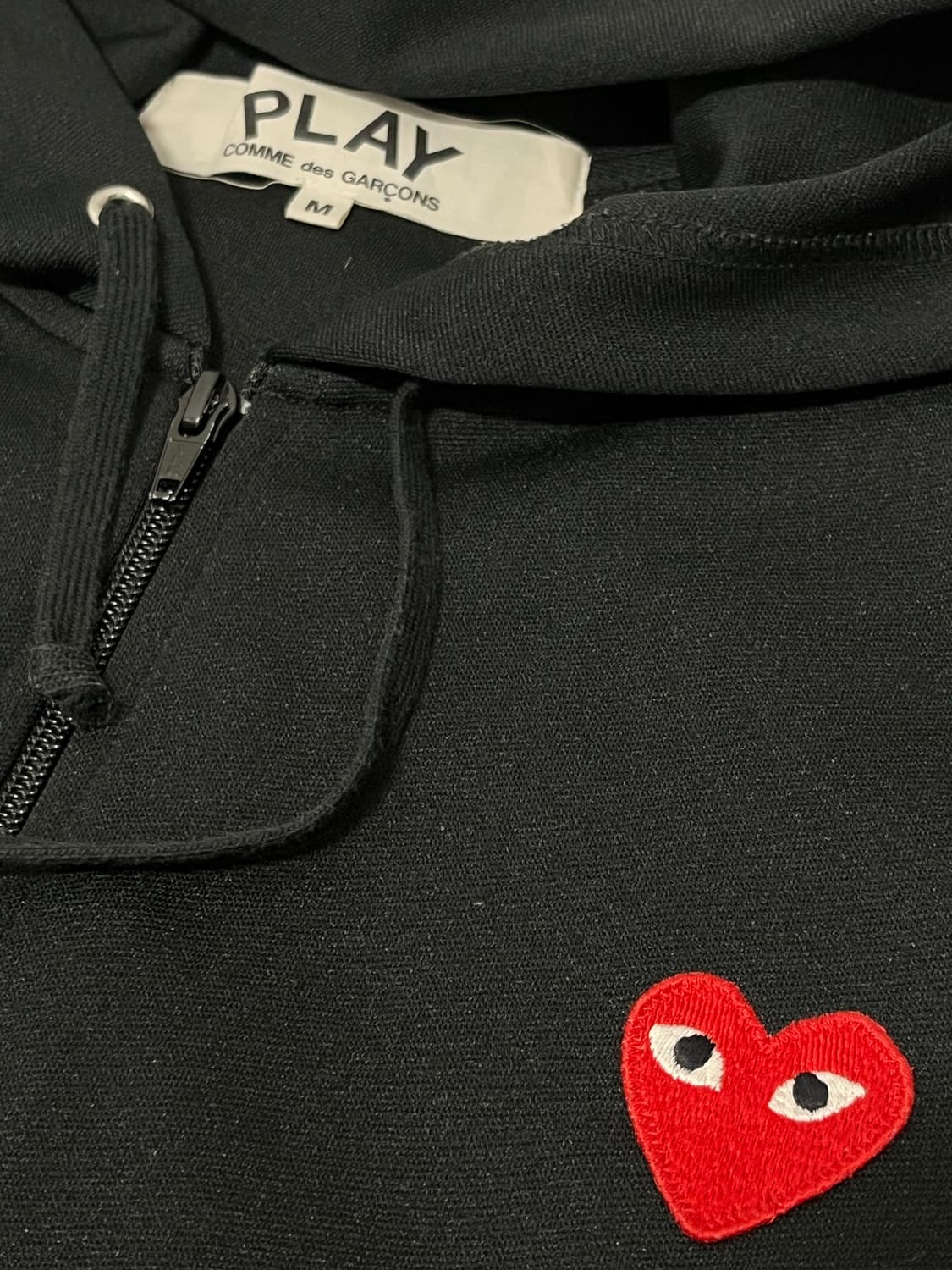 꼼데가르송 PLAY 후드 집업 M 95 상품이미지2