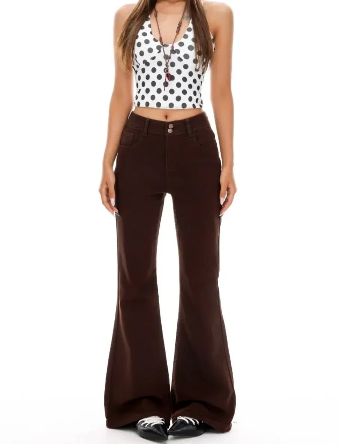 (새상품 원가 15만원) 다크브라운 부츠컷 청바지 골반볼륨 66 L 상품이미지2