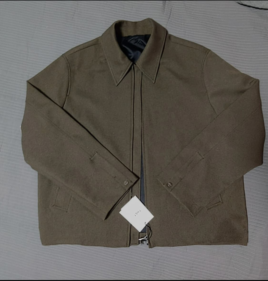 트윌 미니멀 크롭 점퍼 상품이미지8