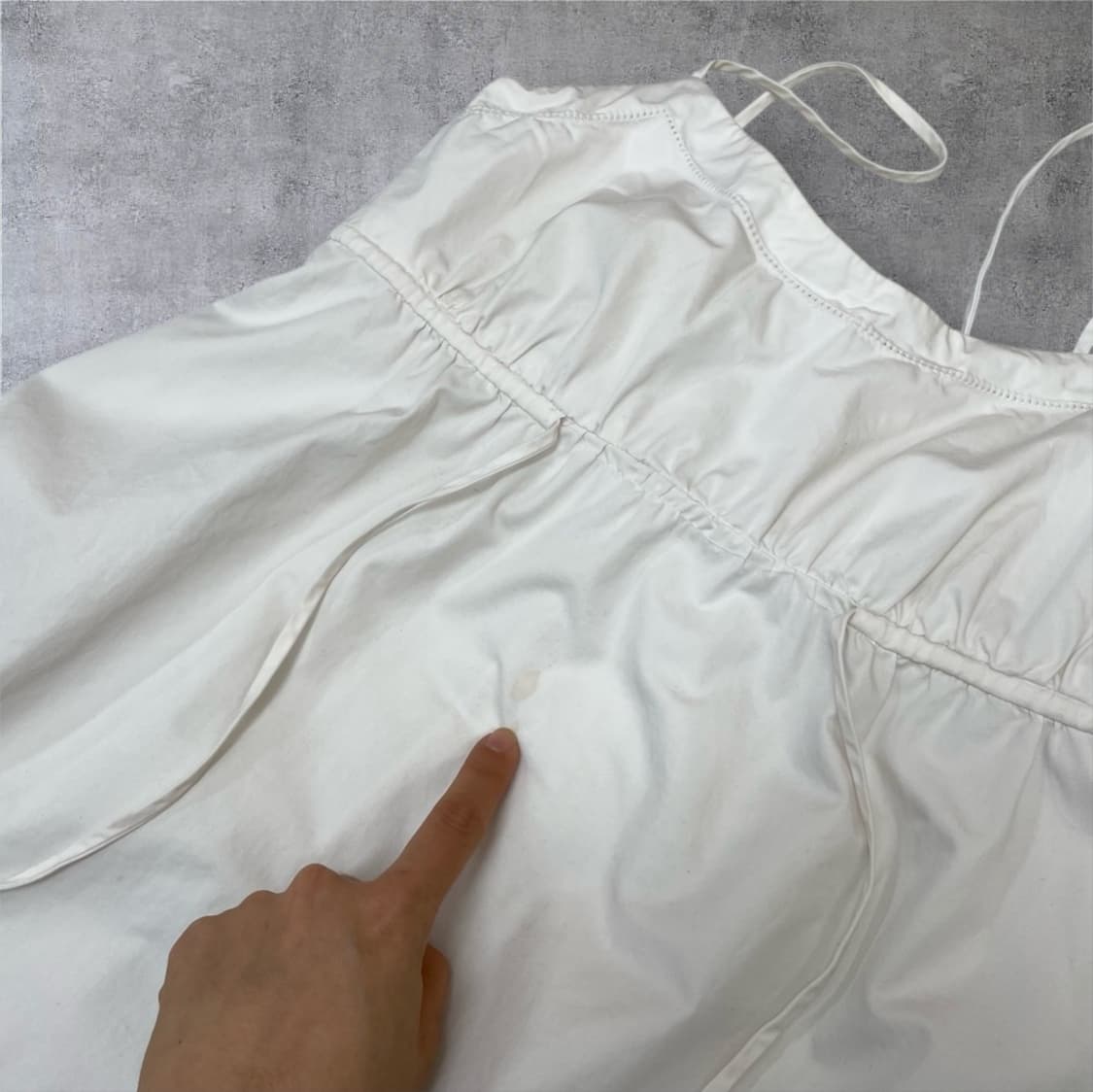 타미힐피거 화이트 배색 코튼 슬리브리스 원피스 4 상품이미지5