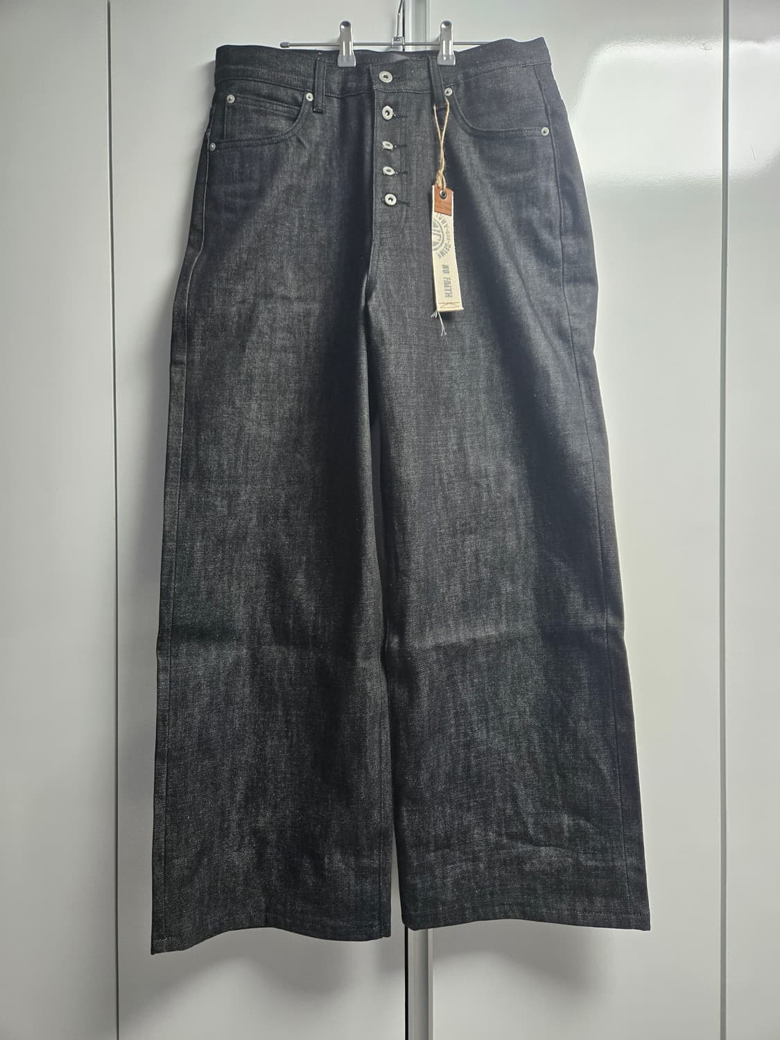 RAW DENIM JAPANESE LOOSE FIT BLACK 상품이미지2