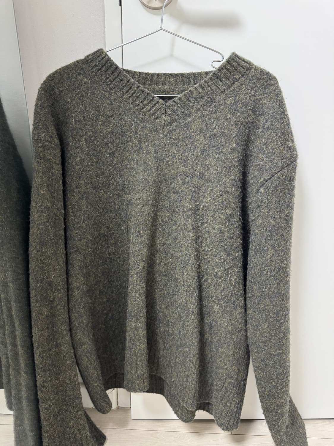 메종 마르지엘라 크롭 브이넥 니트 XL 상품이미지5