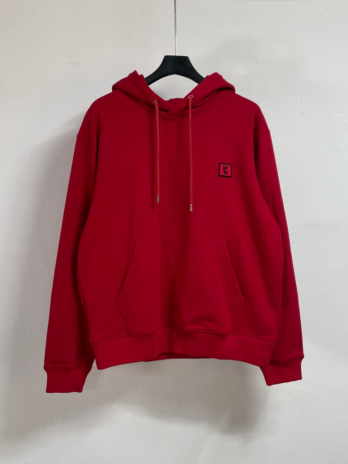 우영미 빅로고 레드 후드티 (on.187) 상품이미지1