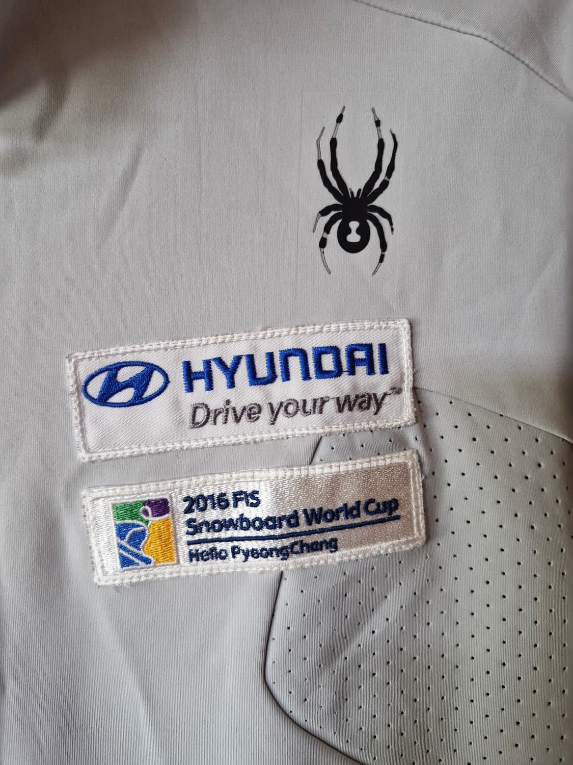 스파이더 팀 코리아 바람막이 져지 자켓 연그레이 XL 상품이미지2