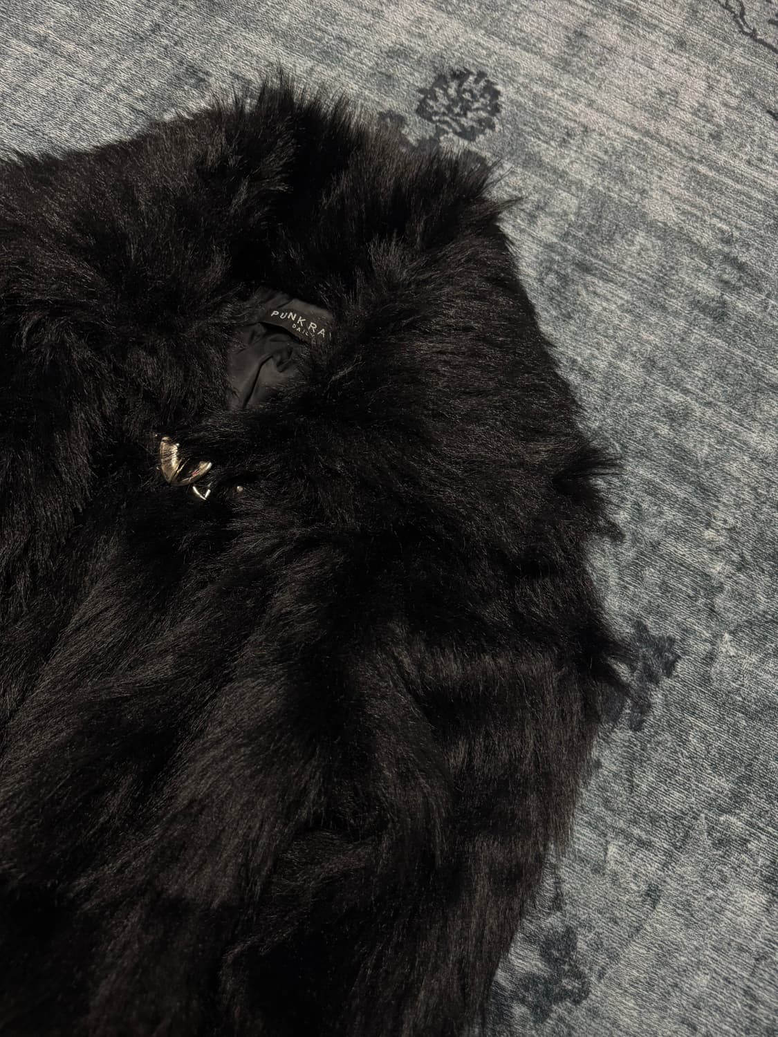 Punkrave harajuku crop fur jacket  상품이미지3