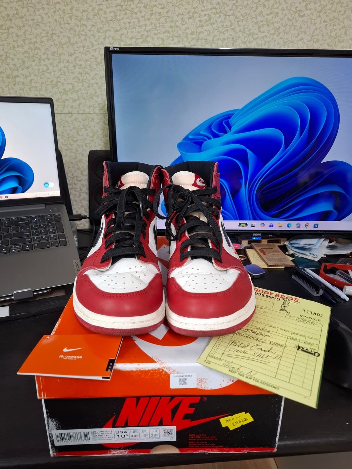 나이키 에어 조던 1 하이 OG 시카고 285mm 상품이미지1
