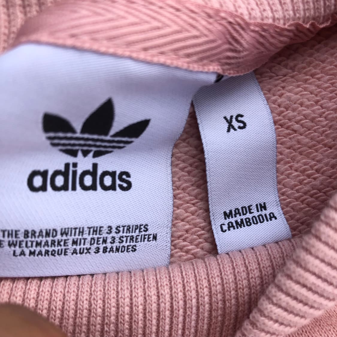  (XS) 아디다스 핑크 맨투맨 상품이미지4