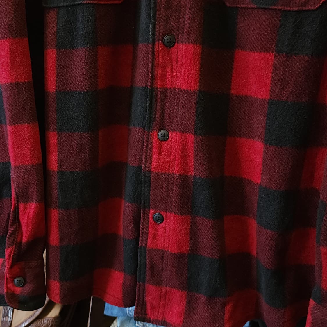 90s 랭글러 버팔로 플레드 워크셔츠 플리스 셔츠 xl 상품이미지7