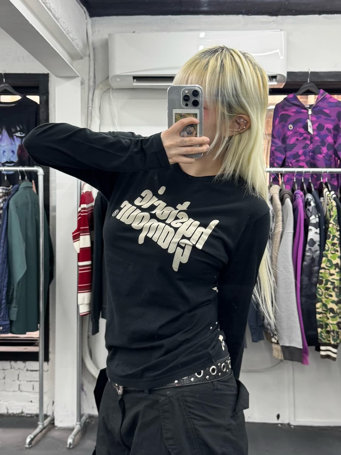 히스테릭 글래머 히스걸 롱슬리브 상품이미지2