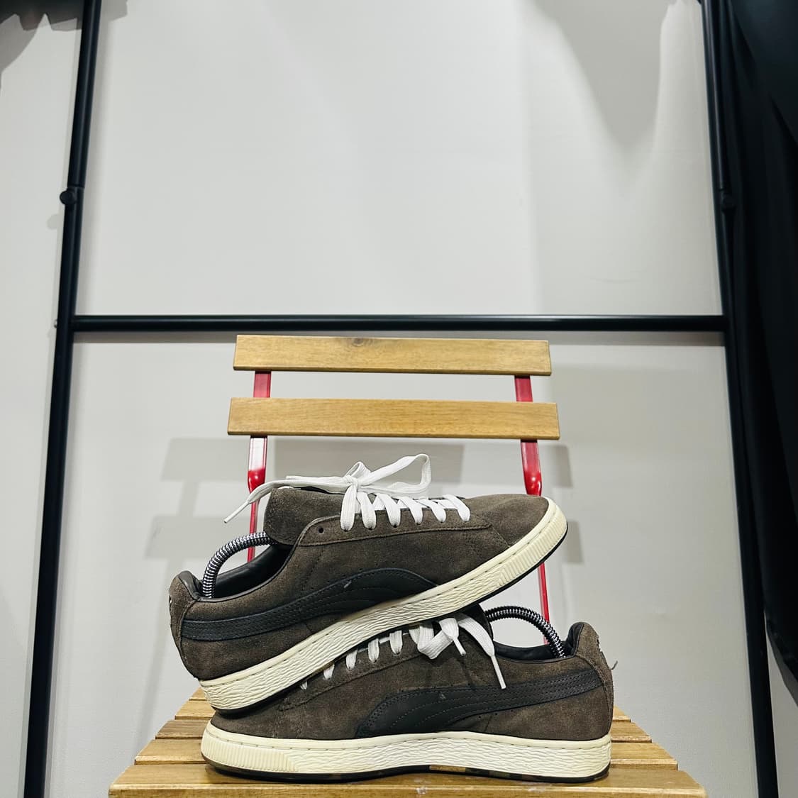 265) 푸마X엑스라지 운동화 남성 남자 신발 카키 스웨이드 상품이미지7