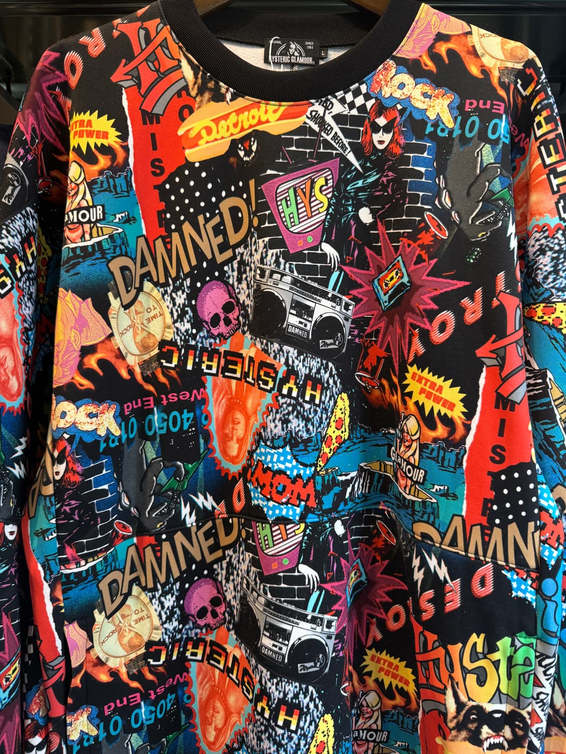 히스테릭 글래머 디트로이트 도그 스웻셔츠 L(XL) 상품이미지3