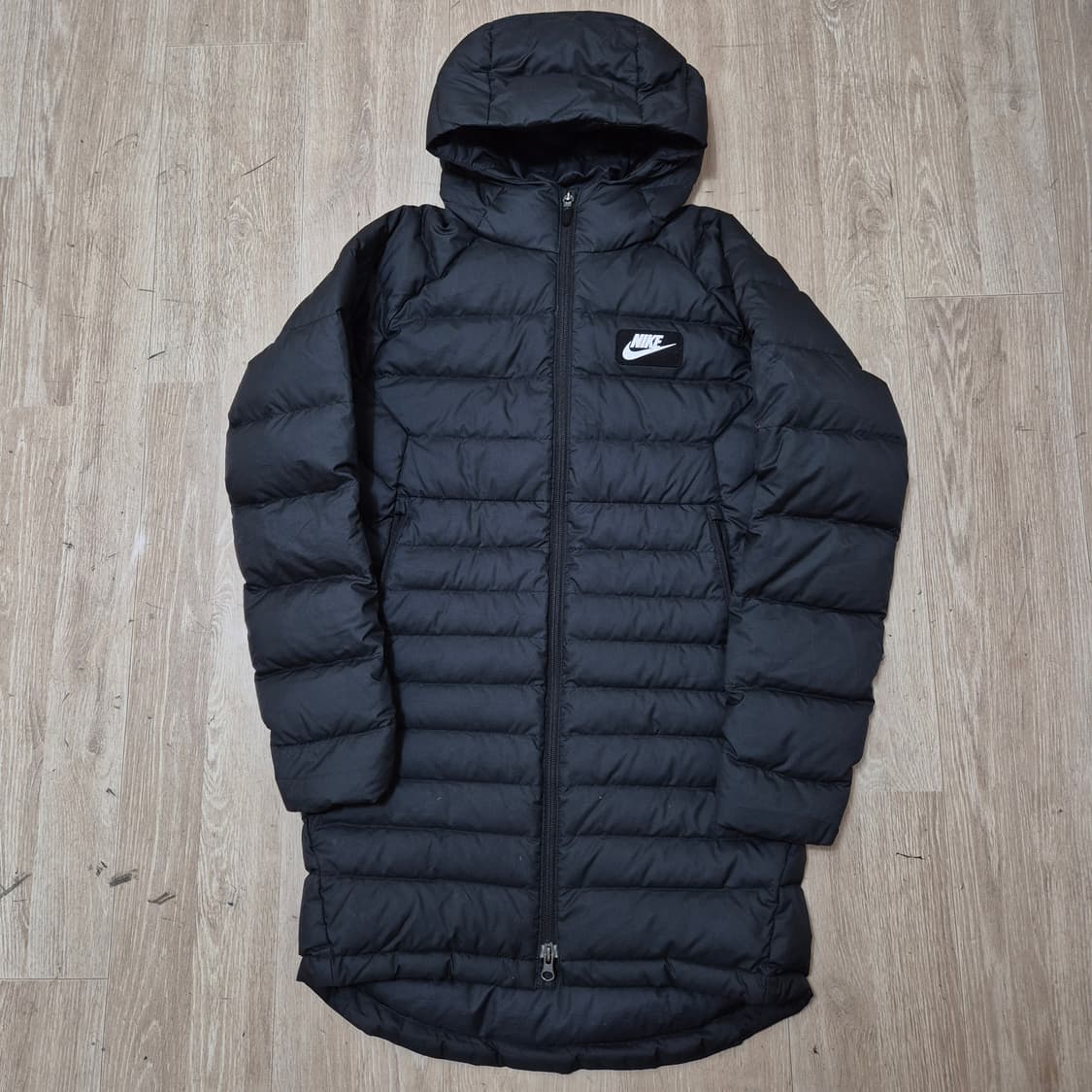 나이키 여성 박스로고 덕다운 경량 롱패딩 점퍼 L(100) 상품이미지1