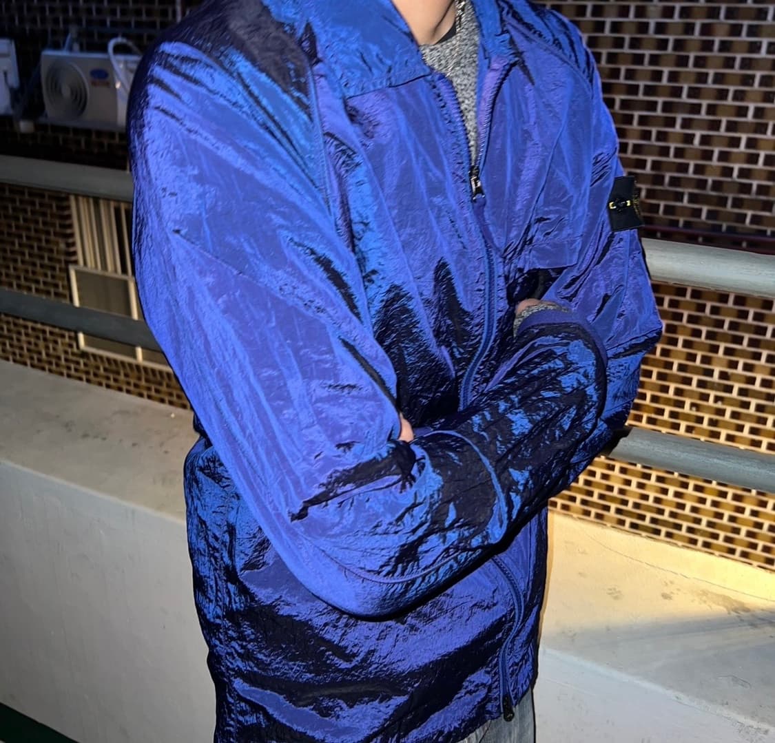 22SS 스톤아일랜드 패커블 나일론메탈 오버셔츠 L 상품이미지2