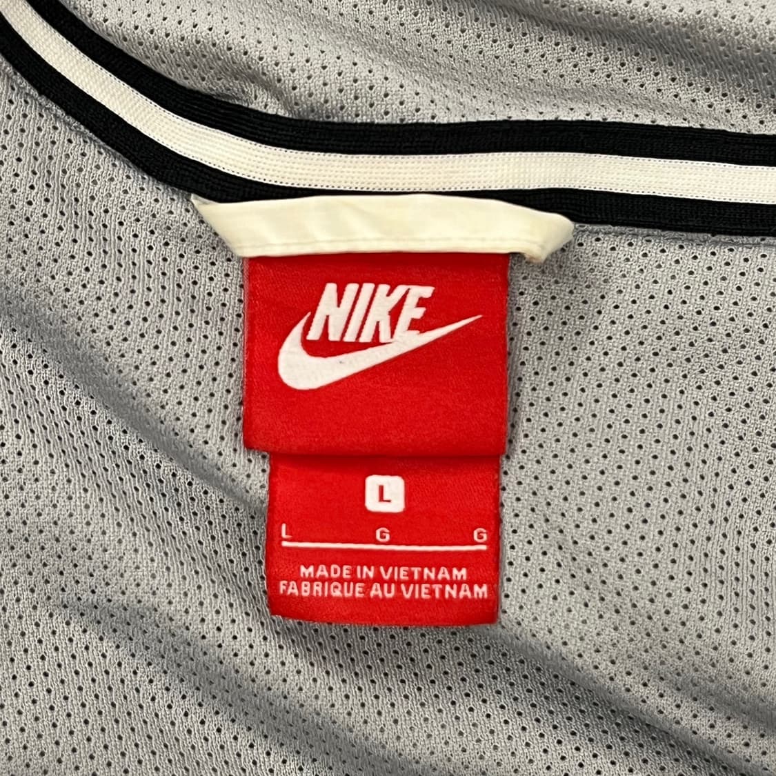 [정품/L] 나이키 바람막이 자켓 블랙 화이트 그레이 b10 상품이미지5