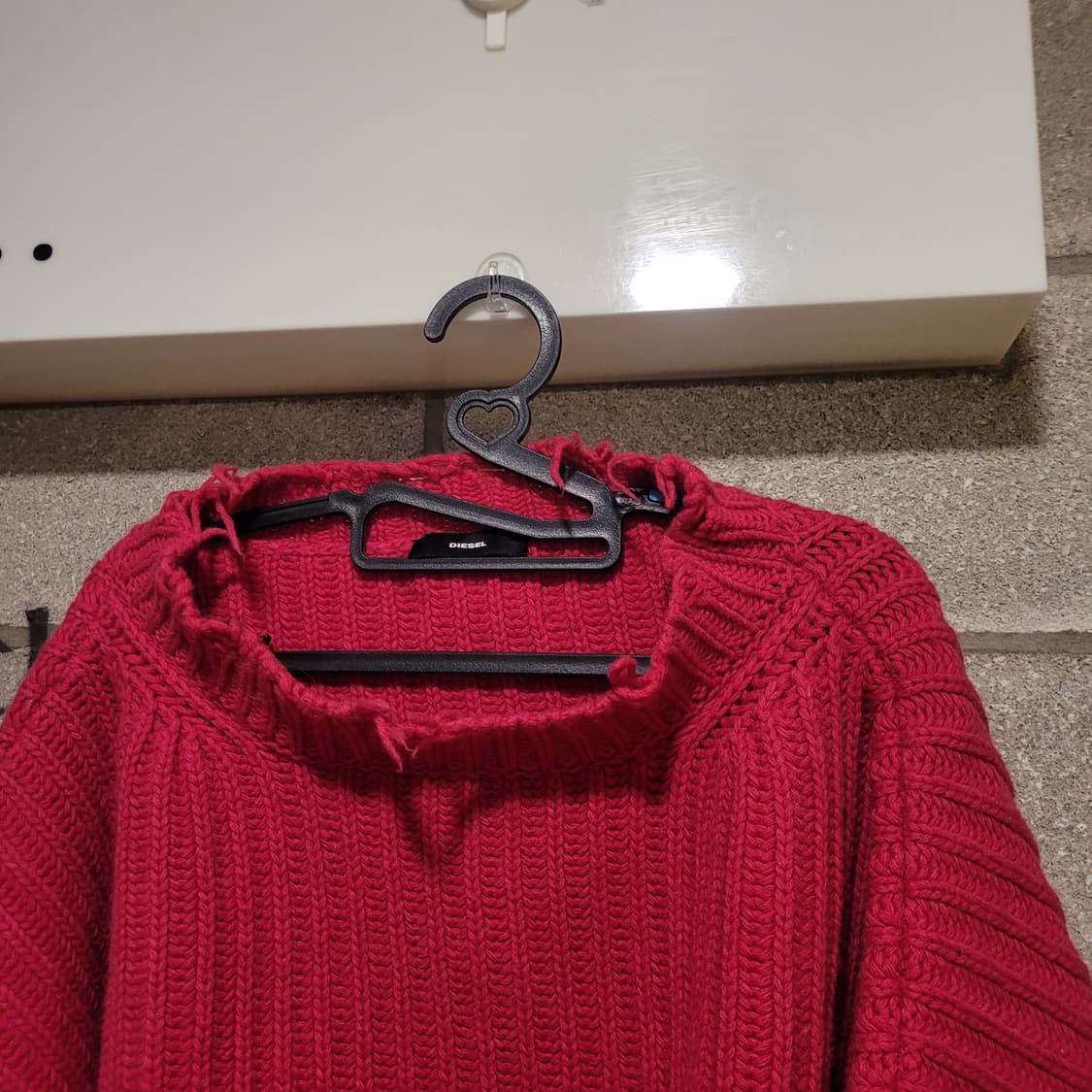 디젤 오버사이즈 크롭 니트 S 상품이미지4