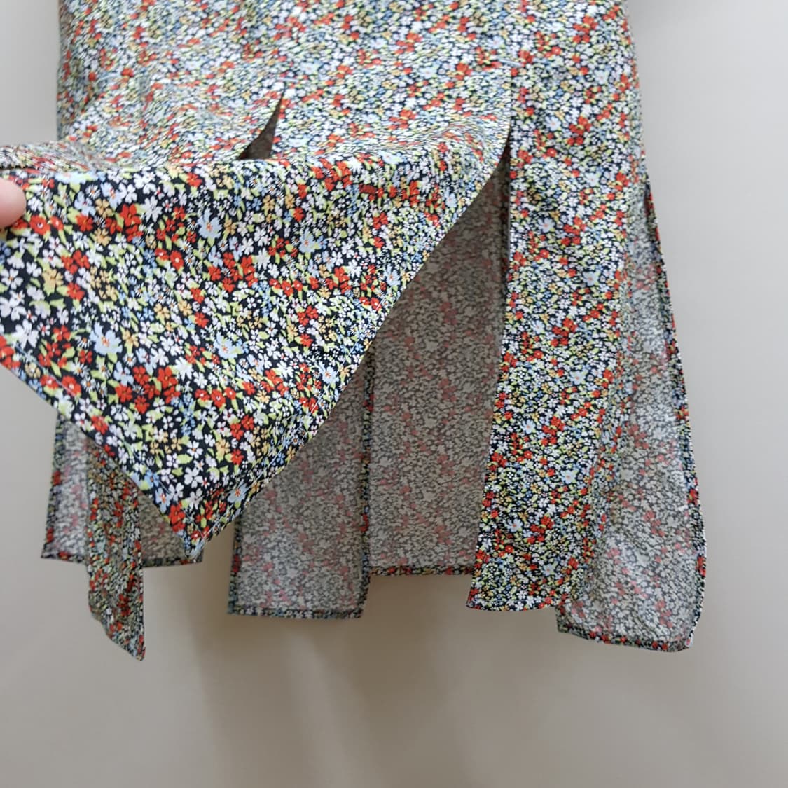 가니 2021 플로럴 패턴 미디 드레스 34사이즈 상품이미지5