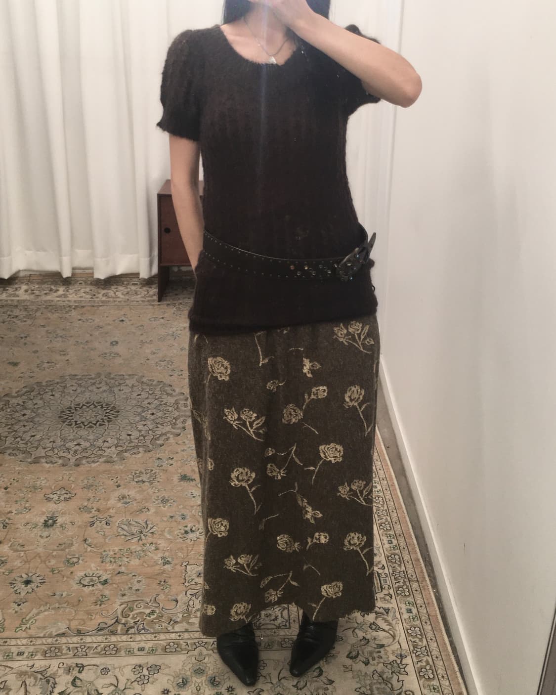 브라운 반팔니트 상품이미지4