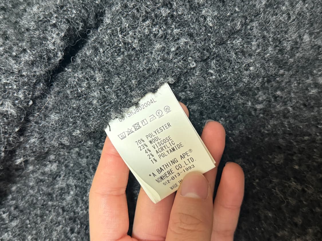 (급처) 베이프 트위드 셔츠 자켓 xs 상품이미지3