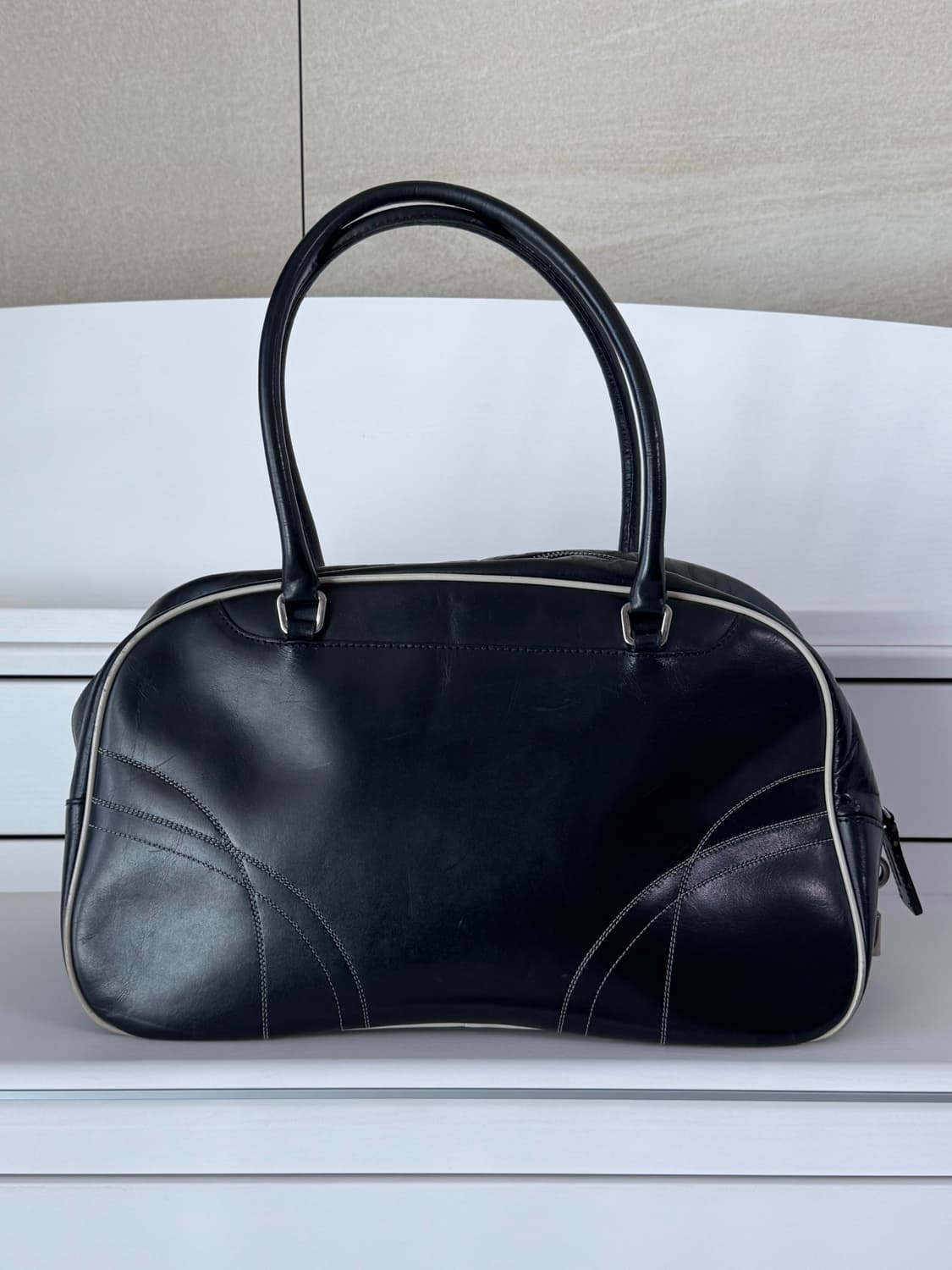 프라다 00s 볼링백 비텔로 드라이브 prada 아카이브 2000 상품이미지2