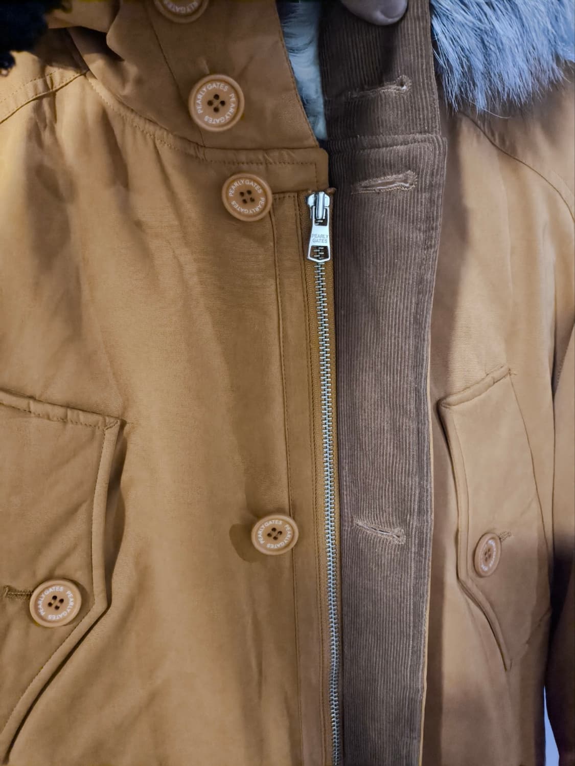 100 파리게이츠 구스다운 패딩 여우털 양털 상품이미지7