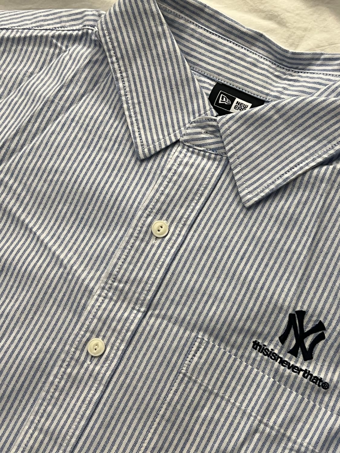 [크롭] 디스이즈네버뎃 양키스 콜라보 셔츠 EU M 상품이미지7